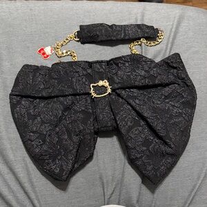 Hello Kitty Black Lace Bow Belt